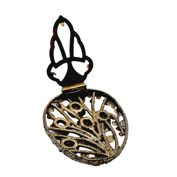 Antique Amethyst Glass Dress Clip (A1261) - Picture 5 of 6